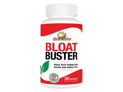 [BRSWKYQOPMMGYFDI] Rise-N-Shine Bloat Buster Water Pills with Dandelion, Green Tea, Apple Cider Vinegar and More to Help Water Retention and Bloating 30 Count