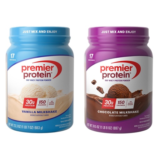 [BRSROGQHAF6AGCDU] Premier Protein Chocolate Milkshake and Vanilla Milkshake Protein Supplement Bundle