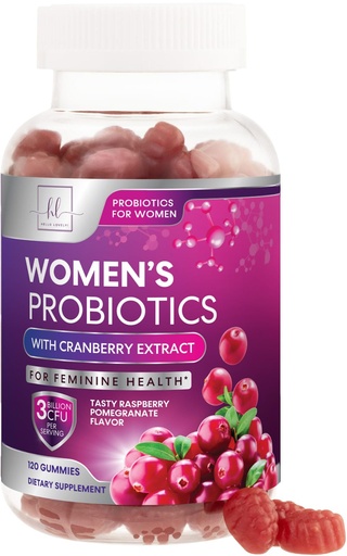 [BRSROZA3BF6REET3] Probiotics for Women Gummies with Cranberry - 6 Premium Strains for PH Balance - Women Probiotics for Digestive Health, Vaginal & Immune Support, Women's Probiotic Feminine Health Gummy - 120 Gummies