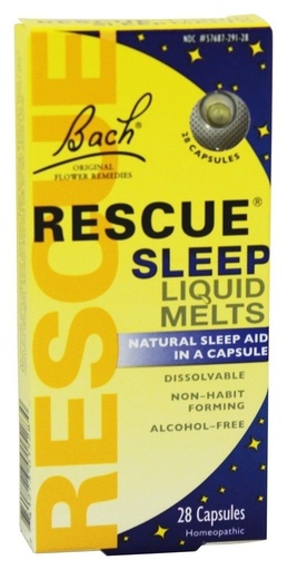 [BRSWKHD6PN4QYALV] BACH Rescue Sleep Liquid Melts, 28 CT