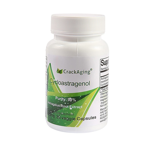 [BRSWIHQRAIGAYF34] Crackaging Super-Absorption Cycloastragenol 98% 25mg 30caps Anti Aging DNA Cell Telomerase Strength Faction Longevity Classic Supplement
