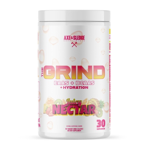 [BRSRABL5BAFBMCIZ] Axe & Sledge The Grind Essential Amino Acids |EAA & BCAA Powder |Muscle Recovery & Electrolytes for Hydration | Stimulant-Free, Vegan | 30 Servings, Juicy Nectar