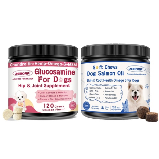 [BRSREADQOBYRQDTU] Glucosamine for Dogs and Salmon Oil for Dogs