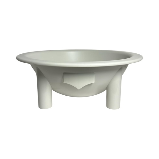 [BRSRAFQNBEIGAGQ7] Kavafied Tanoa - Traditional Kava Bowl, 1.5 Gallons, Food Safe PP, 15"x15"x5.5" (Ewa Beach White)