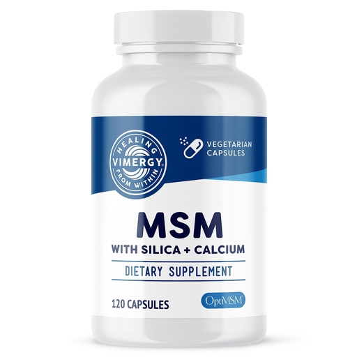 [BRSW2BQPCQIR4YD4] Vimergy MSM with Silica + Calcium Capsules, 120 Servings – Supports Bone Health – Promotes Hair & Nail Health – Non-GMO, Gluten-Free, Kosher, Soy-Free, Corn-Free, Vegan & Paleo Friendly