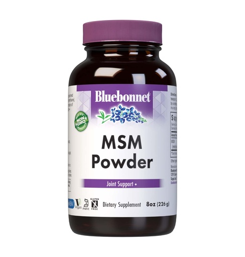 [BRSWIYYPDMMBAHLU] BlueBonnet Nutrition MSM Powder 2600mg - Daily Sulfur Supplement Joint Support for Women & Men* OptiMSM Methylsulfonylmethane MSM Supplement - Non-GMO, Vegan, Gluten-Free - 8oz, 87 Servings
