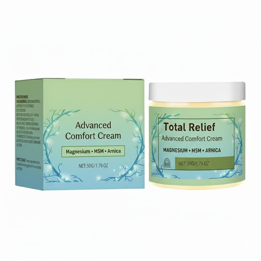 [BRSRGBQTAQBQIC3V] Total Relief Advanced Magnesium Cream-Joint Relief Cream with Magnesium,MSM & Arnica – Fast Absorbing,Non-Greasy Topical for Everyday Joint & Muscle Comfort，4Fl Oz