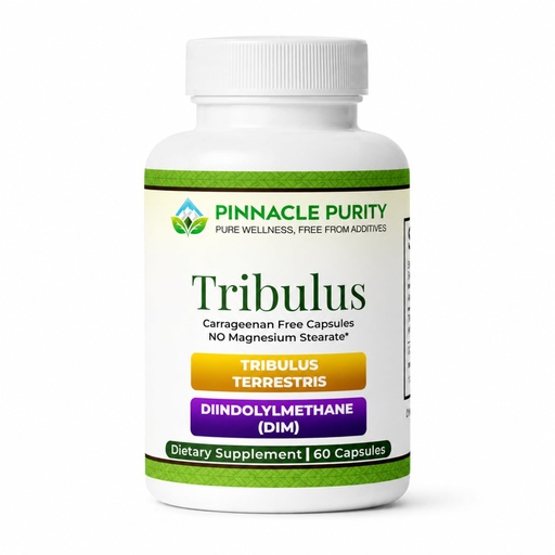 [BRSRGEL4CMAREAA6] Tribulus Terrestris and Dim Supplement for Men and Women, 60 Vegetarian Capsules, 30 Day Supply, Supports Healthy Hormone Balance, Workout Recovery, and Daily Vitality, Made in USA