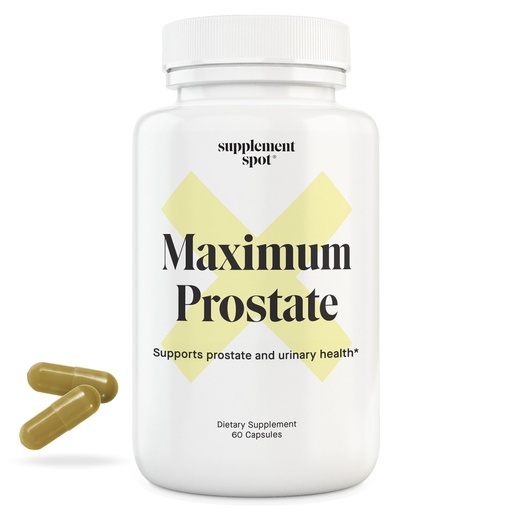 [BRSWIGYROJYACFL6] Maximum Prostate Supplements for Men – 600 mg Beta Sitosterol & 100 mg DIM Per Serving – Mens Health Supplements for Urinary Support & Bladder Control (60 Caps)