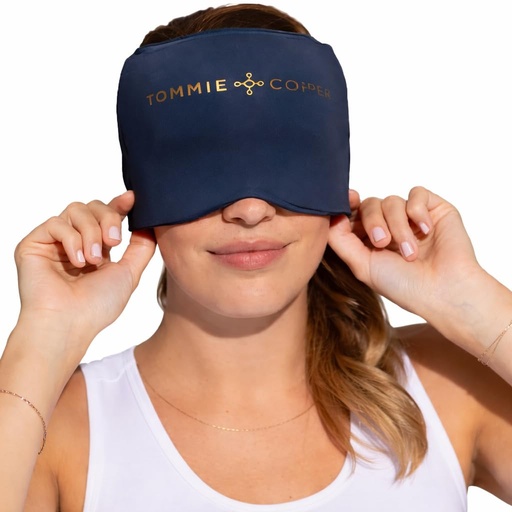 [BRSRABQ6OYPQOHIY] Tommie Copper BetterICE Migraine Relief Cap – Cold Compression Head Wrap, Cooling Gel Ice Hat Mask, Soft Flexible Odorless Gel for Headache, Tension, Stress & Hangover Relief, One Size