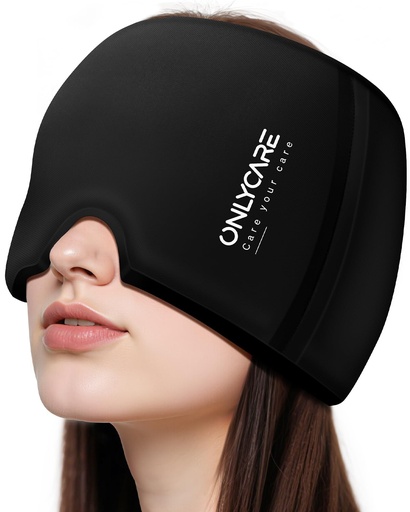 [BRSRMZIDAB4GG2D4] ONLYCARE Migraine Relief Cap, Upgraded Odorless Migraine LCE Head Wrap, Headache Relief Hat for Migraine