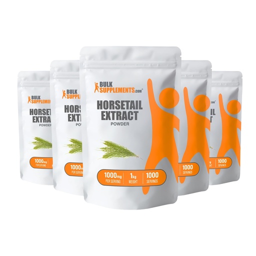 [BRSWIAY5OYDWGFTK] BulkSupplements.com Horsetail Extract Powder - Horsetail Supplement, from Horsetail Herb - Silica Supplements, Gluten Free, 1000mg per Serving, 5kg (11 lbs) (Pack of 5)