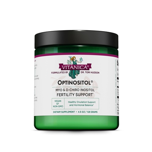 [BRSWIYQTPJYR4EA3] Vitanica Optinositol, Dr Formulated Myo-Inositol & D-Chiro Inositol Powder 4100 mg, 30 Day Supply, Ovulation and Fertility Support Supplement for Women, Gluten Free, Non-GMO, Vegan, 4.4 Ounce