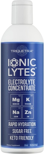 [BRSWY2QOOIFRGGY6] Ionic Lytes Electrolyte Concentrate (96 Servings) | Sugar Free, Keto Electrolyte Drops, Perfectly Purified Ionic Electrolytes for Rapid Hydration | 30% More Potassium, Magnesium & Zinc (8 oz)