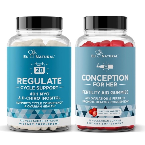 [BRSREZIDO57Q2233] Eu Natural Regulate & Conception for Her Gummies Bundle – Hormone Balance for Women – Supports Fertility, Ovulation and Regular Cycles