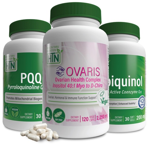 [BRSREHD4DIDQAFDL] Fertility Support Kit Featuring Ovaris Ovarian Health Complex, Kaneka Ubiquinol and PQQ