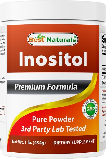 [BRSWIEAMOMMQ2HTM] Best Naturals Pure inositol Powder (Vitamin B8), 1 Lb Supports Healthy Liver Function, Promotes Cellular Detoxification & Supports Membrane Function