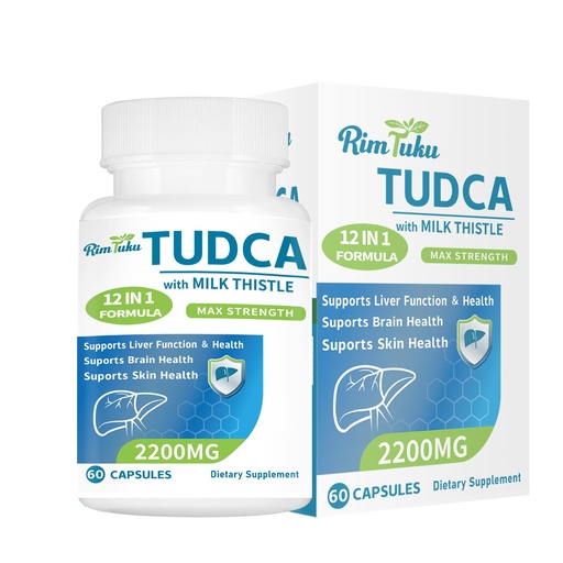 [BRSREGT3OAMQ2YDP] 2200MG TUDCA Supplement with Milk Thistle 12-in-1 Formula Liver Support, Bile Salts Supplement for Liver Cleanse & Detox, Bile Flow & Gallbladder Support 60 Capsules