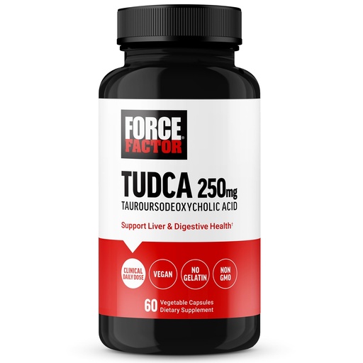 [BRSROHY3BEJRO2QU] Force Factor TUDCA Liver Support Supplement, Powerful Bile Salt for Gallbladder Health and Liver Health, Tauroursodeoxycholic Acid, Clinical Dose, Vegan Friendly, Non-GMO, 60 Vegetable Capsules