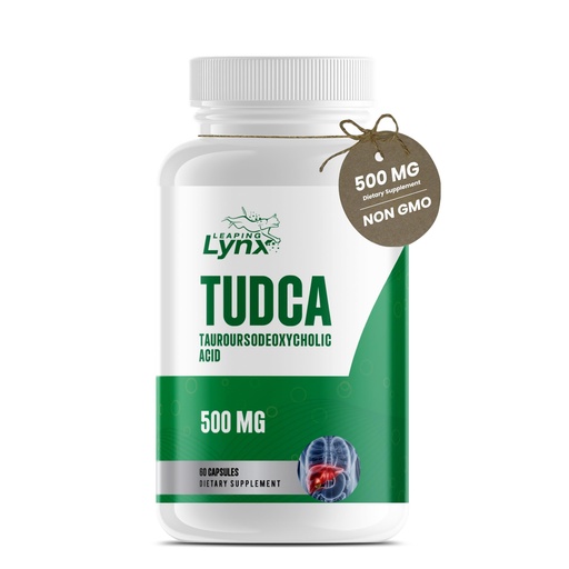[BRSRGH3QCNYG2GQ2] Leaping Lynx TUDCA 500mg – Tauroursodeoxycholic Acid Supplement – 60 Capsules – TUDCA Liver Support Supplement – Bile Acid Digestive Support – Non-GMO, ISO-Certified