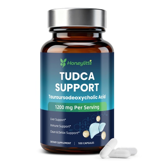 [BRSRGZ3RBUPQ4A3X] TUDCA 1200mg – Ultra Strength Pure Tauroursodeoxycholic Acid, Enhances Bile Flow & Liver Enzyme Balance, Non-GMO, Gluten-Free (100 Counts)