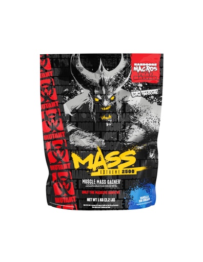 [BRSRECQLCAIAI3TV] Mutant Mass Extreme 2500 – High Calorie Mass Gainer Whey Protein Powder for Muscle Building and Weight Gain – Clean Calories with Whole Food Carbs - Vanilla Ice Cream 2.2 lb