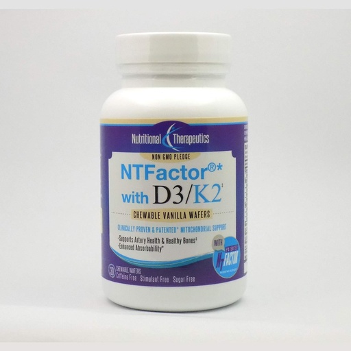 [BRSWGFILBMIWCYL7] Nutritional Therapeutics D3/K2 with NT Factor, Vanilla, 30 Wafers