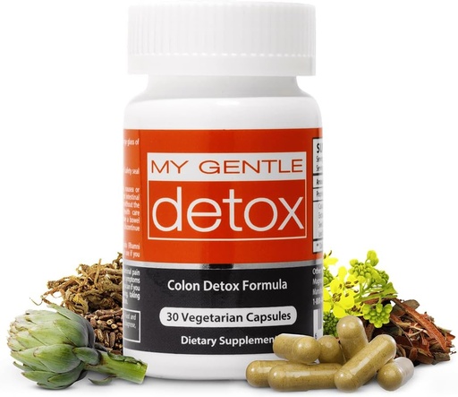 [BRSWGFT5OB7GMAAV] Herbal Nitro My Gentle Detox - Gentle Constipation Relief for Women & Men - Take at Night, Poop Next Day - 100% Natural Colon Detox Supplement for Less Bloating, Gas, Discomfort (30 Ct)