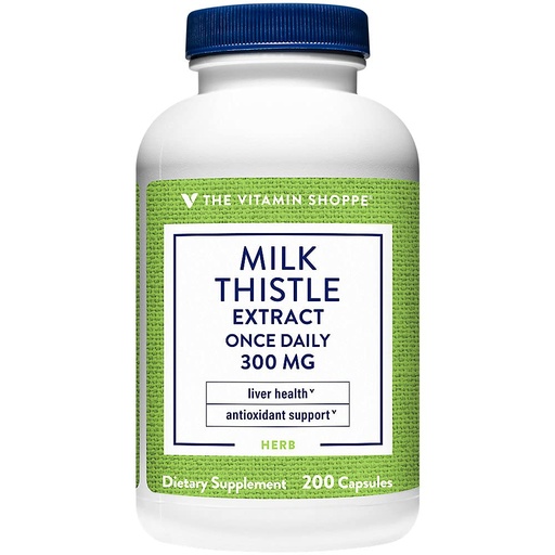 [BRSWGFQCCEMBO3LB] The Vitamin Shoppe Milk Thistle 300 MG - Liver Health Support, Detoxification & Antioxidant Protection (200 Capsules)