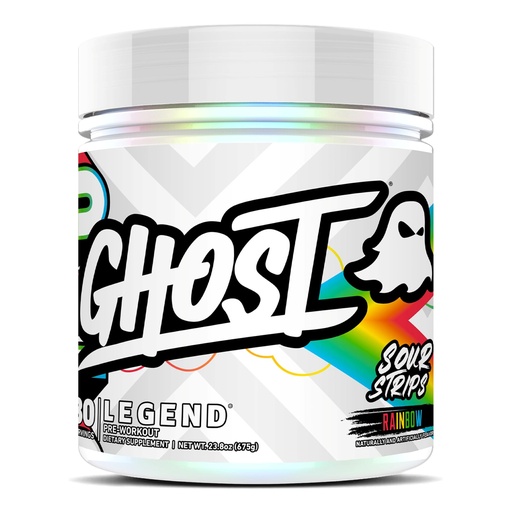 [BRSREAQZCN4AOHTF] GHOST Legend Pre-Workout Powder, Sour Strips - 30 Servings – Pre-Workout for Men & Women with Choline, L-Citrulline, & Beta Alanine for Energy & Focus