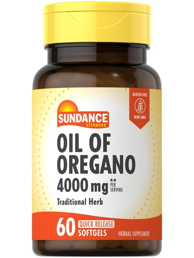 [BRSWGZAZCN5QO2AY] Sundance Oil of Oregano Softgels | 60 Pills | Naturally Occurring Traditional Herbal Supplement | Non-GMO and Gluten Free Formula