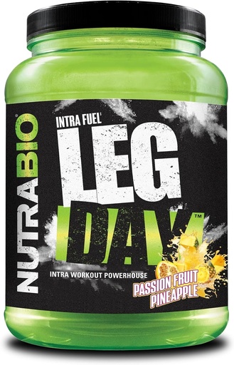 [BRSROGQKAQOWKHQ4] NutraBio Leg Day Intra Workout Powder – Advanced Carb Supplement with Cluster Dextrin & Electrolytes –Carb Powder with EAAs/BCAAs – Cyclic Dextrin for Performance - Passion Fruit Pineapple,20 Servings