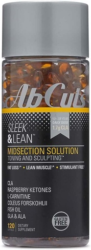 [BRSWIEIYOQNGKCI3] Sleek and Lean - 120 Easy-to-Swallow Softgels - CLA Supplement, Fish Oil, Flaxseed Oil, L-Carnitine - Helps Increase Antioxidant Supply