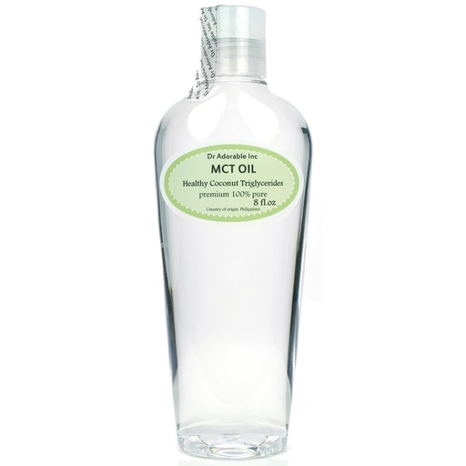 [BRSWECTYAF7BS23U] 8 oz Premium MCT Oil derived from Organic Coconut Oil Pure Medium-Chain Triglyceride