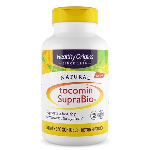 [BRSWIZQCCZ6AM3DC] Healthy Origins Tocomin SupraBio 50 mg, 150 Softgels - Full Spectrum Palm Tocotrienol Complex - Supports Cardiovascular Health, Brain Function & Skin Cellular Support - Non-GMO, Gluten-Free & Soy-Free