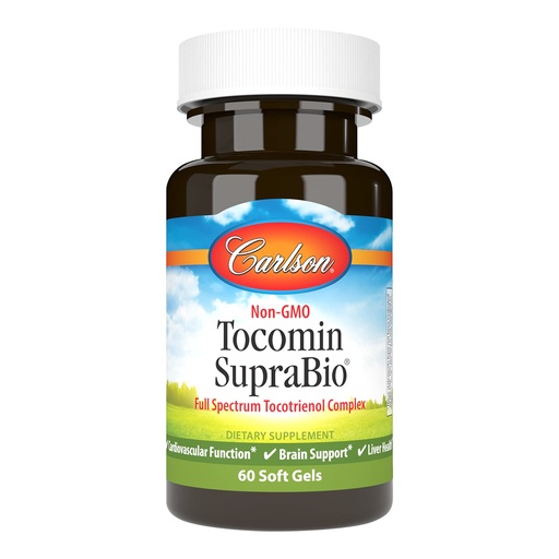 [BRSWECQ2OIPQACDA] Carlson - Tocomin SupraBio, Bio-enhanced Tocotrienol Complex, Supports Healthy Brain & Cardiovascular System, 60 soft gels