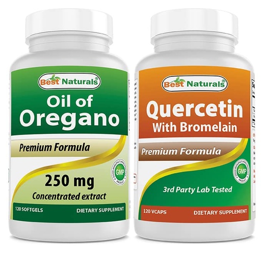 [BRSRMBALDIPQAG34] Best Naturals Oregano Oil 250 Mg & Quercetin with Bromelain