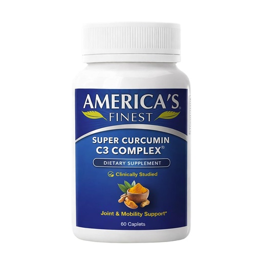 [BRSWIYLRCIIWA2QV] AFI Super Curcumin C3 Complex, 1000mg, Turmeric 95% no oxalates, Black Pepper Extract, Max Absorption for Joint Health, Vegetarian, Gluten-Free, Non-GMO