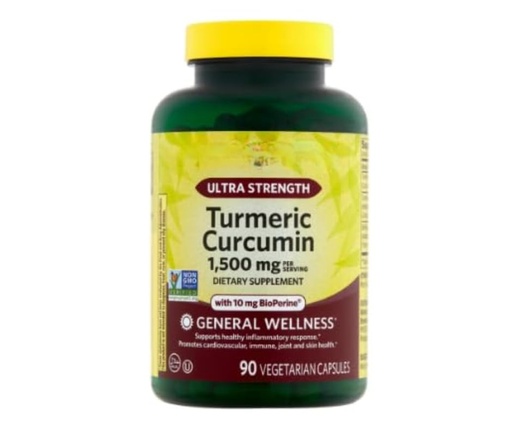 [BRSRAAA5ABYWAAIV] SEDLAV Ultra Strength Turmeric Curcumin General Wellness Dietary Supplement Vegetarian Capsules, 1,500 mg, 90 Count Sticker