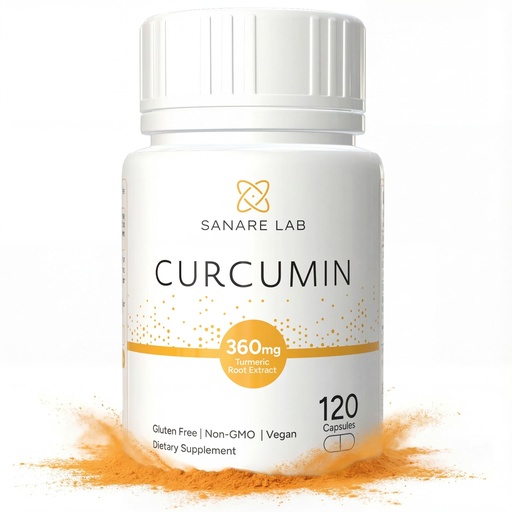 [BRSROZTQCUGWMDTK] Curcumin Turmeric 360 mg per Serving, 120 Capsules with Black Pepper & Phytosome Extract | Joint & Cellular Support