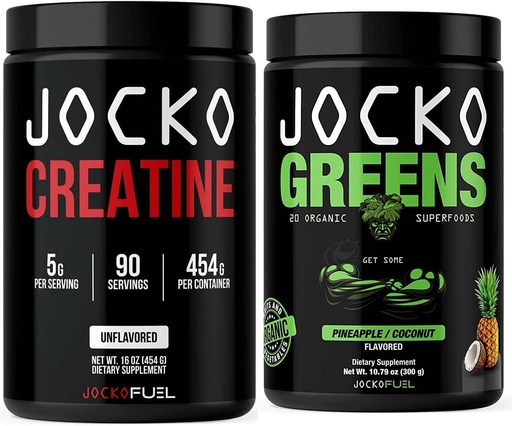 [BRSROZAKOYMREGQV] Jocko Fuel Greens & Creatine Bundle - Greens & Superfood Powder + Creatine Powder