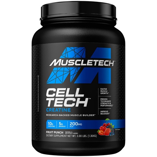 [BRSRAYYYOQAQYDIV] MuscleTech Cell-Tech Creatine Powder Bundle | Muscle Builder & Post Workout Recovery Drink for Men & Women | 6 lbs and 3 lbs