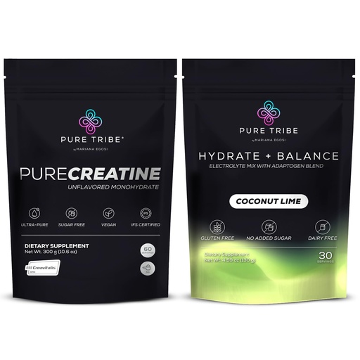 [BRSRGGIOPIAW2HIU] PureCreatine Micronized Creatine Monohydrate Powered by Creavitalis – Hydrate + Balance Electrolytes Powder Packets for Energy, Recovery, & Hydration – Vegan & Sugar-Free
