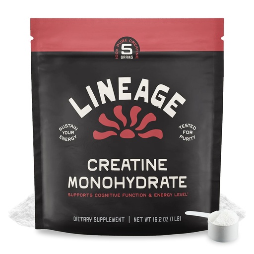 [BRSRABI5BMHRGEQ3] Lineage Provisions Micronized Creatine Monohydrate with Sea Salt - Micronized Creatine Powder for Training & Performance – No Artificial Ingredients – 90 Servings