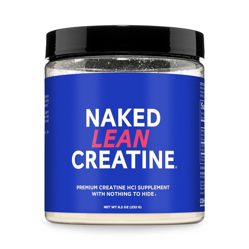 [BRSRGZ3YOQCGOGT4] NAKED Lean Creatine HCl Powder, 100 Servings - Con-Cret Creatine Hydrochloride with Organic Prickly Pear Extract, Electrolytes - Muscle Growth, Strength & Cognitive Support - Unflavored