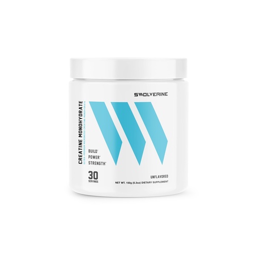 [BRSREAD4AACGEFIY] Swolverine Creatine Monohydrate Powder - 5g Micronized Creatine, Third-Party Tested, Single-Ingredient, Supports Muscle Strength, Power, Recovery & High-Intensity Performance, 30 Servings, Unflavored