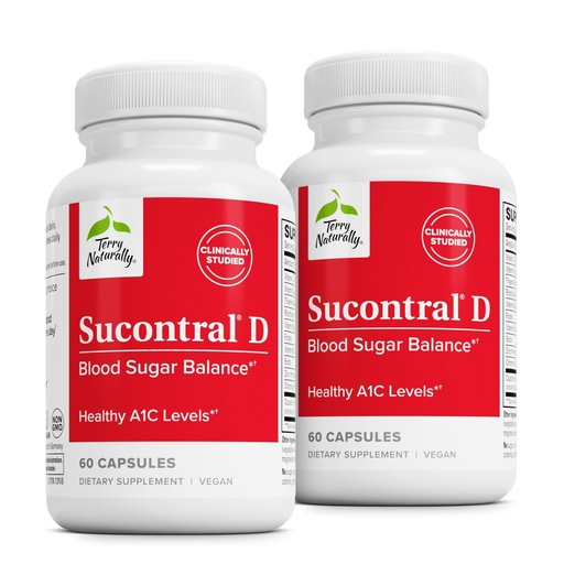 [BRSWKHYRC4IBCHTK] Terry Naturally Sucontral D - B-Complex & Folate Supplement - Carbohydrate Metabolism Support - Vitamin & Mineral Supplement with Zinc & Chromium - 60 Capsules (Pack of 2)
