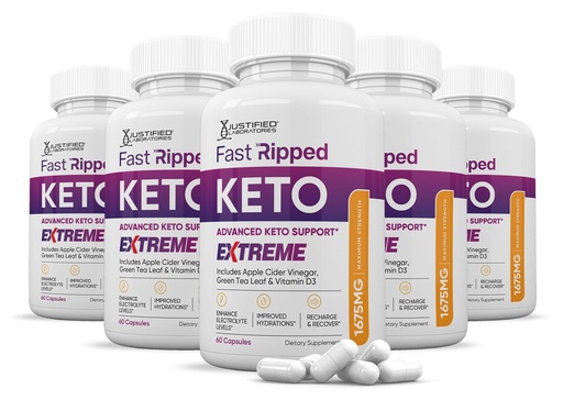 [BRSRAYL4DMIRAHL3] (5 Pack) Fast Ripped Keto ACV Extreme Pills 1675MG Keto Support Blend Capsule Alternative to Keto ACV Gummies Formulated Apple Cider Vinegar Extra Virgin Olive Oil Powder Green Tea Leaf 300 Capsules