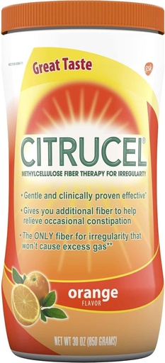 [BRSWIG34BYPB6H3E] Citrucel Citrucel Powder Orange Flavor, Orange Flavor 30 oz (Pack of 5)