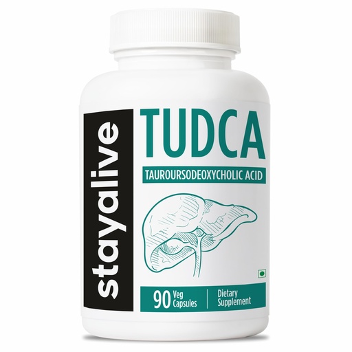 [BRSREHQPOIIBU3D7] STAY ALIVE TUDCA Capsules 500mg, Tauroursodeoxycholic Acid Bile Salts, 90 Count, Non-GMO & Gluten Free TUDCA Supplement for Men and Women